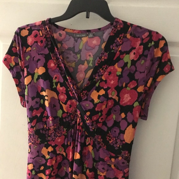 Purple and Pink Floral Dress - Picture 5 of 7